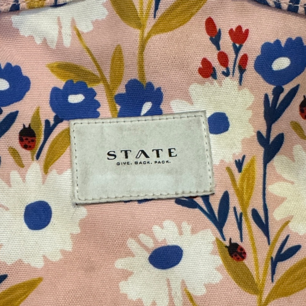 STATE Kids Floral Backpack - Pink and Blue - Picture 3 of 6